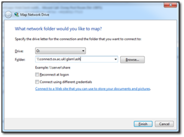 map network drive connect